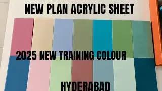 HYDERABAD NEW TRAINING PLAN COLOUR ACRYLIC SHEET #interiordesign #trending #viralvideo #acrylic 