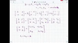 Write B as a linear combination  of the other matrices, if possible. B=\begin ... | Plainmath