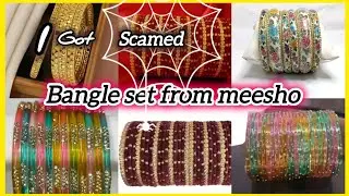 Latest Designer Bangle Set 💫 | Wedding & Festive Bangles for Women | Meesho Bangle Haul