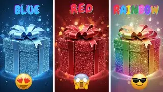 Choose Your Gift Box 🎁 | Blue 💙 Red ❤️ Rainbow 🌈 (2 Good, 1 Bad 😱)