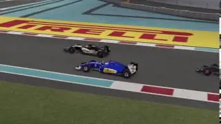 Awesome switchback move on Perez at Abu Dhabi