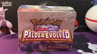 Pokemon TCG Paldea Evolved ERROR Booster Box Opening - Upside down hits! Nice SIR hits!