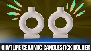 OIWTLIFE Ceramic Candlestick Holder Review: Elegant Nordic Style Decor for Any Occasion