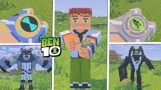 BEST MOD BEN 10 MINECRAFT PE 1.21+ (OMNITRIX+HEROS) 🔥