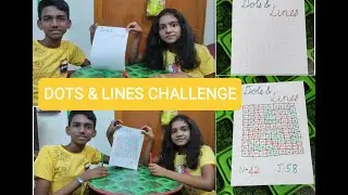DOTS AND LINES | INDOOR GAME CHALLENGE | KIDS FUN GAME | INDOOR GAME | BROTHER SISTER CHALLENGE