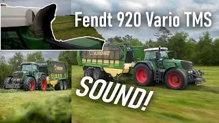 Ladewagen fahren mit Fendt 920TMS! | SOUND UNCUT | erster Schnitt 2023 | Landwirtschaft | Farming |