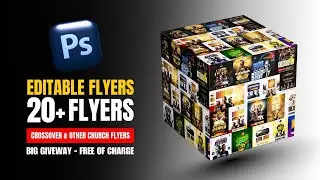 FREE PSD Crossover Church flyers | WORD: Jesus is coming again!