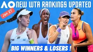 NEW WTA Rankings UPDATE ! Australian Open 2026 SHOCK & SHAKE-UP