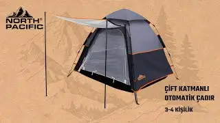 3-4 Kişilik Çift Katmanlı Otomatik Kamp Çadır Kurulumu Nasıl Yapılır?
