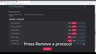 MedDream DICOM Viewer: Hanging Protocols settings, how to remove a protocol