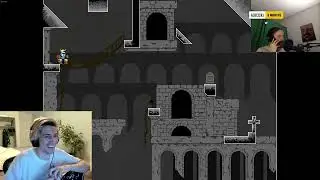 xQc reacts to Forsen Jump King donation