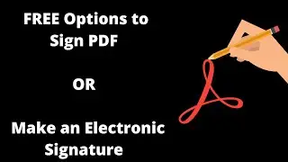 FREE Options to Sign PDF | Make an Electronic Signature on #Adobe acrobat