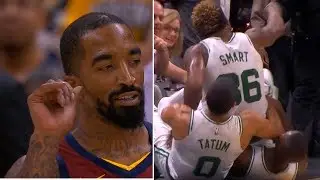 Marcus Smart Gets Ejected After Scuffle With JR Smith
