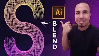 Repeti&ccedil;&atilde;o com Blend no ILLUSTRATOR I Crie letras e formas personalizadas