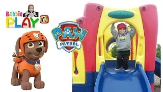 Toddler Playground Learning Fun: Identifying Numbers, Veggies, and Fruits w/ Paw Patrol Zuma