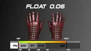 CSGO ★ Driver Gloves | Crimson Weave - Skin wear/float