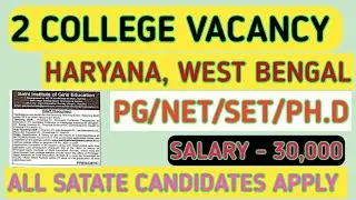 Assistant professor vacancy 2026/Assistant professor requirements 2026