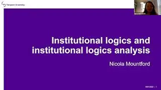Institutional logics analysis in higher education research
