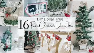 16 DIY DOLLAR CHRISTMAS DECOR IDEAS | RUSTIC CHRISTMAS DECOR
