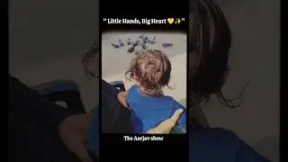 Little Hands Feeding Birds 🐦✨ ~ #shortsfeed #babyshorts #babyfeeding #birdlovers #naturelovers #love
