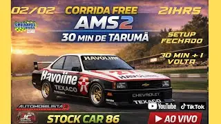 CORRIDA FREE SIMULADORES BRASIL |   | AMS2 | STOCK 86 - 30 MIN DE TARUM&Atilde;