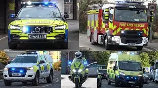 [COMPILATION] Multiple Emergency Vehicles Responding in Hampshire, Surrey & Sussex 
