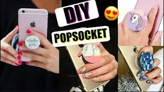 COMO FAZER SEU PRÓPRIO POPSOCKET - SUPORTE DE CELULAR /HAND  SPINNER e MUITO MAIS | DIY | Estefany