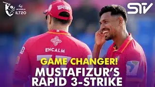GAME CHANGER! Mustafizur’S RAPID 3-STRIKE 🔥 | GG vs DC | Match 23 | DP World ILT20 | M3Y1J