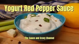 Yogurt Sauce | Greek Yogurt Sauce | Yogurt Sauce with Red Pepper and Feta| How to Make Yogurt Sauce