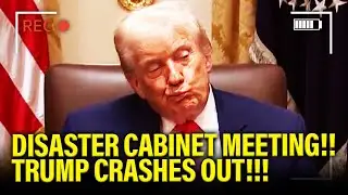 Trump CRASHES OUT at DISASTER CABINET MEETING on LIVE TV