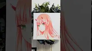 Zero Two #anime #animeeart #artist #drawing #art #traditionalart #fanart #illustration #zerotwo #fyp