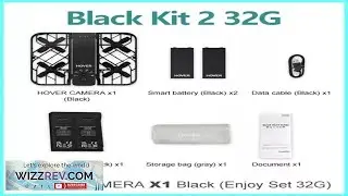 Black HOVERAir X1 Combo Self Flying Camera Pocket Sized Drone 120g Palm Takeoff Review