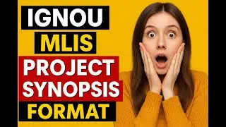 IGNOU MLIS PROJECT SYNOPSIS FORMAT 
