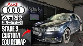 Audi A3 2012 (8P) 2.0 TDI 168bhp/170ps Stage 3 ECU Remap with Dyno Test