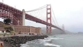 Walking on Golden Gate Bridge, San Francisco. #goldengatebridge #sanfrancisco #california 