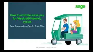 Sage Business Cloud Payroll: How to activate leave pay for  Weekly and Bi-Weekly employees.