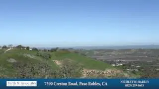 HOME and LAND FOR SALE: 7390 Creston Road, Paso Robles, CA 93446