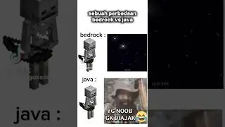 bedrock VS java  skeleton #minecraft