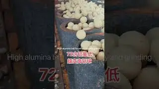 High alumina ball for grinding and refractory processing