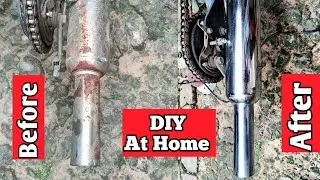 How to remove rust from bike silencer at home | Royal enfield  rust removal