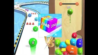 Blob merge ball 3d v/s run ball 2048 android and ios gameplay brain teaser game