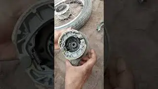70cc bike solve brake shoe problem #youtubeshorts #virelvideo #hondacd70