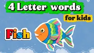 🔤📖🐼4 Letter Words for Kids | Learn Easy Words | PopcornPanda