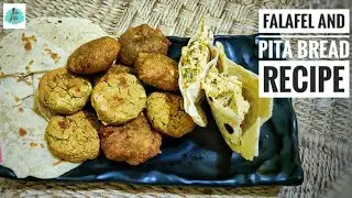 Falafel & Pita Bread Recipe | Easy Falafel Recipe | Pita Bread Recipe | Ritz Eatz