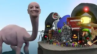 WE SWAM TOO FAR VS ALL MONSTERS!! Garry's Mod
