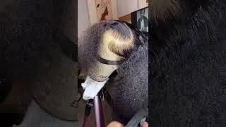 watch me how to style a curly frontal wig 🔥 side part style tutorial #alipearlhair #shorts