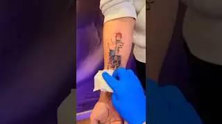 Colour guitar tattoo🔥🔥🔥🔥🔥 #trending #shorts #tattoo #tattoolover #tattooartist #youtubeshorts