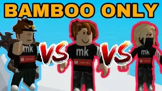 Bamboo Only Challenge With A Fan!! Winner Gets Elemental Pets!! - Ninja Legends