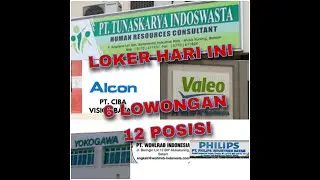 12 POSISI 6 LOWONGAN &deg;PT ALCON CIBA,YOKOGAWA,VALEO TUNAS KARYA