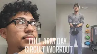 Week 2 Day 10 Of Getting Shredded! Arm Day Circuit! Join along!